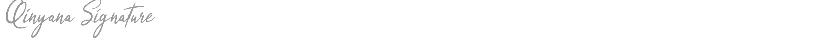 Qinyana Signature font preview